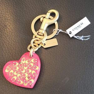 NWT Coach Enamel Keychain